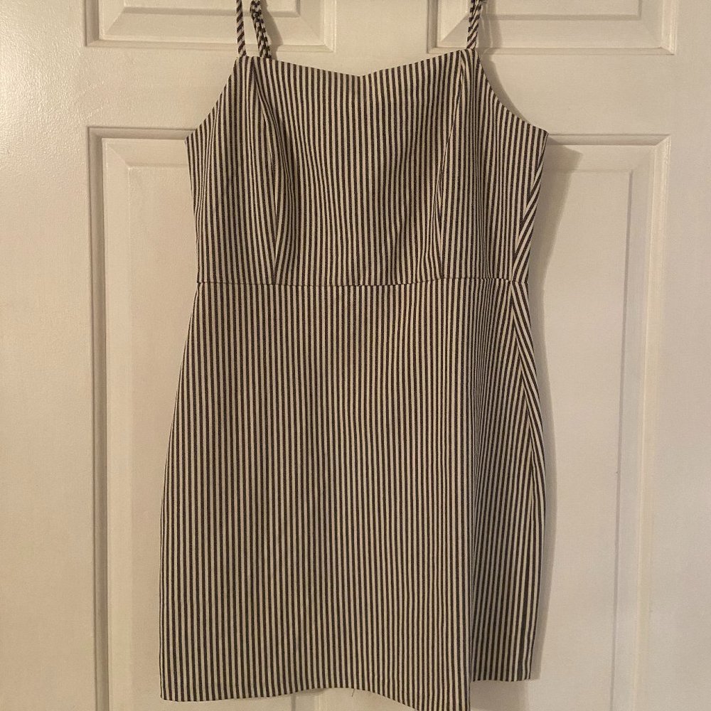 Pull & Bear classic striped mini dress size small